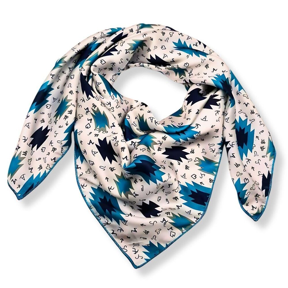 9785 Wild Rag Silk Scarf 36'', Western Cowboy Bandana Wild Rags,Square